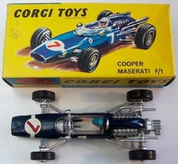 Cooper Maserati Formula 1 Grand Prix Racing Car by Corgi Toys