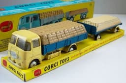 E.R.F. Dropside Lorry and Platform Trailer Gift Set by Corgi Toys
