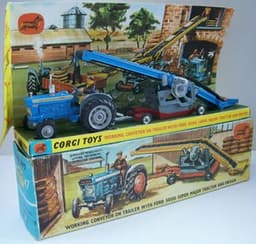 Ford 5000 Super Major Tractor and Wheeled Conveyor