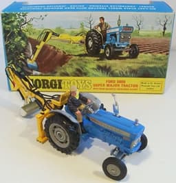 Ford 5000 Super Major Tractor with Trenching Bucket by Corgi Toys