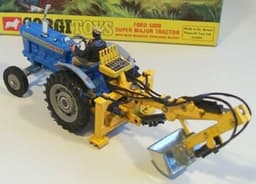 Ford 5000 Super Major Tractor with Trenching Bucket by Corgi Toys