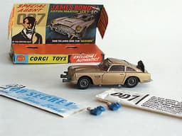 Corgi JAMES BOND DB5 no.261 superb, original from 1965 in box; all unrestored.