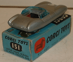 Lotus Mark Eleven Le Mans Racing Car by Corgi Toys