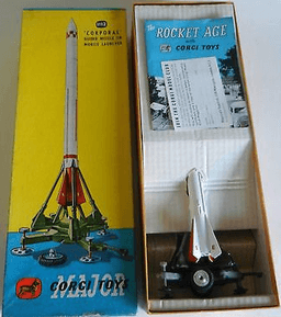 Corgi Major Rocket Age Corporal Missile on Mobile Launcher Ref 1112