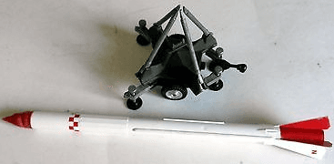 Corgi Major Rocket Age Corporal Missile on Mobile Launcher Ref 1112