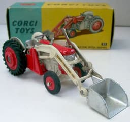 Massey Ferguson 65 Farm Tractor and Shovel by Corgi Toys