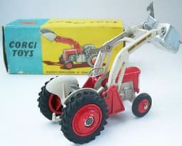 Massey Ferguson 65 Farm Tractor and Shovel by Corgi Toys
