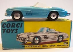 Mercedes Benz 300SL Open Roadster Sports Car by Corgi Toys