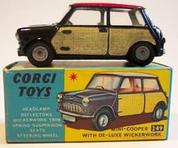 Mini Cooper With DeLuxe Wickerwork by Corgi