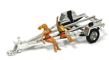 Corgi Oldsmobile Tornado with Swordfish Speedboat Giftset 36