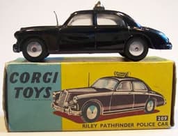 Riley Pathfinder Police Car by Corgi Toys