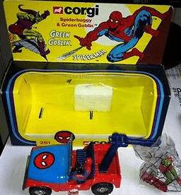 Corgi Spiderman Spiderbuggy and Green Goblin Ref 261