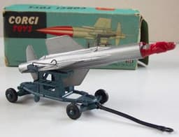 Thunderbird Guided Missile On Assembley Trolley by Corgi Toys