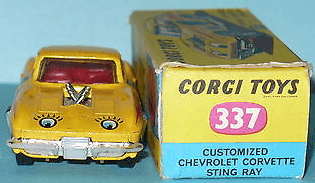 Corgi Toys Customized Chevrolet Corvette Sting Ray Ref 337