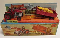 Corgi Toys, Gift Set 9 Massey Ferguson 165 Tractor with Shovel