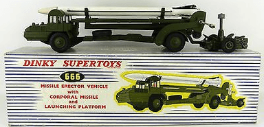 Corporal Missile Erector Vehicle and Launching Platform by Dinky ref 666