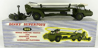 Corporal Missile Erector Vehicle and Launching Platform by Dinky ref 666