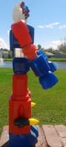 Daimos Robot Jumbo Machinder Famosa Venezuela Vintage Early 80 24" Warrior