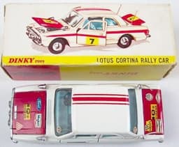 Lotus Cortina Rally Car by Dinky Toys