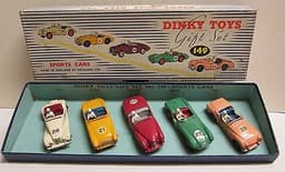 Dinky Toys, Gift Set 149 Sports Cars Competition rare.