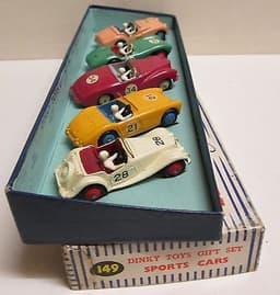 Dinky Toys, Gift Set 149 Sports Cars Competition rare.