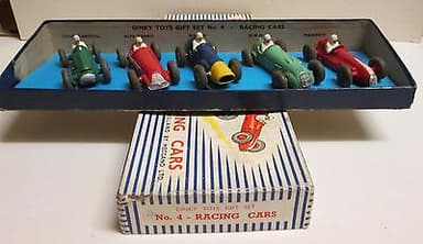 Dinky Toys, Gift Set 4 Racing Cars rare.