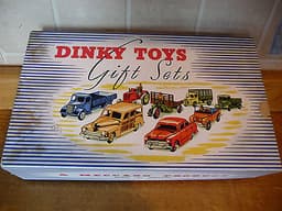 Dinky Toys Gift Set Number 3 Passenger Cars; boxed and complete; RARE toy cars