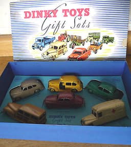 Dinky Toys Gift Set Number 3 Passenger Cars; boxed and complete; RARE toy cars