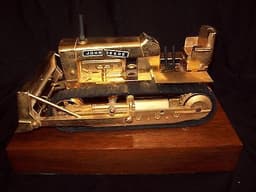 GOLD John Deere JD 1010 450 Crawler Dozer with Blade Dealer Sales Award 1/16