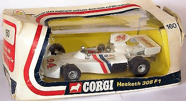 Hesketh Ford 308 Formula 1 Racing Car by Corgi Toys Ref 160