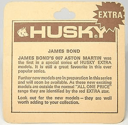 James Bond 007 Aston Martin DB5 by Husky Ref 1201