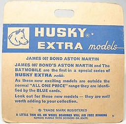 James Bond Aston Martin DB5 by Husky ref 1001