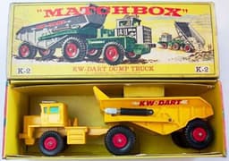 KW Dart Dump Truck by Matchbox King Size