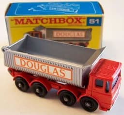 AEC Mammoth Major \'Douglas\' 8-Wheel Tipper Truck by Matchbox Lesney