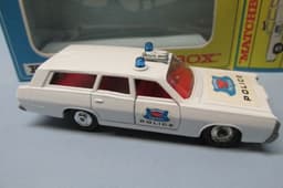 Matchbox King Size  K-23 Rare Mercury Police Commuter White / Police Labels