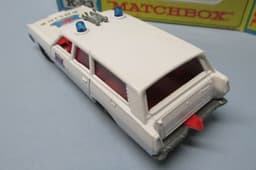 Matchbox King Size  K-23 Rare Mercury Police Commuter White / Police Labels