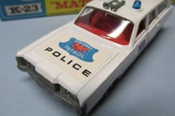 Matchbox King Size  K-23 Rare Mercury Police Commuter White / Police Labels