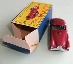 Matchbox Lesney 1:75 no.53 Aston Martin DB2-4 in Box - Excellent Rare Maroon