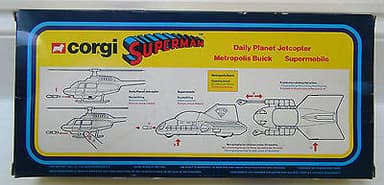 MEGA RARE 1979 CORGI SUPERMAN GIFT SET 21 - 3 VEHICLES - MINT IN BOX!!