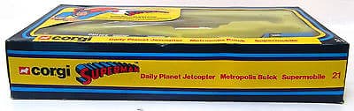 MEGA RARE 1979 CORGI SUPERMAN GIFT SET 21 - 3 VEHICLES - MINT IN BOX!!