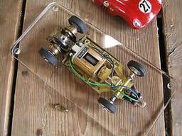MONOGRAM FERRAR 1/32 RUSSKIT motor & BALL BEARINGS slot car. Another real gem !