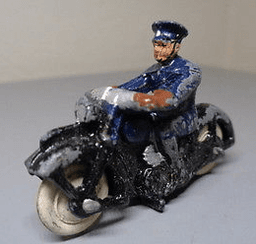 Police Motorcycle 37b by Dinky Toys