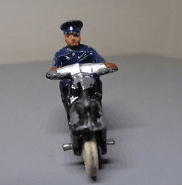 Police Motorcycle 37b by Dinky Toys