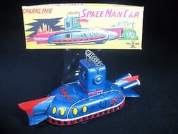 RARE VINTAGE 1955 SP-1 FUTURISTIC FRICTION ROBOT SPACE MAN CAR USAGIYA JAPAN