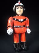 RARE VINTAGE MAT ASTRONAUT SPACE ROBOT BATTERY OPERATED TOY BULLMARK JAPAN