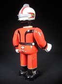 RARE VINTAGE MAT ASTRONAUT SPACE ROBOT BATTERY OPERATED TOY BULLMARK JAPAN