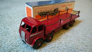 VERY RARE DINKY TOYS 505 FODEN WITH CHAINS MAROON ORIGINAL BOXED