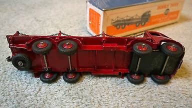 VERY RARE DINKY TOYS 505 FODEN WITH CHAINS MAROON ORIGINAL BOXED