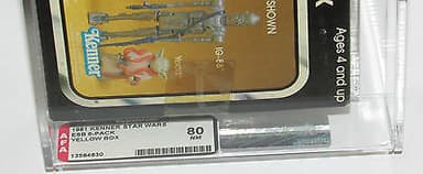 VERY RARE VINTAGE STAR WARS ESB 6 PACK (YELLOW BOX) MISB AFA 80 SUPERB
