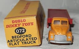 VINTAGE DINKY DUBLO BEDFORD ARTICULATED FLAT TRUCK - NEAR MINT - BOXED